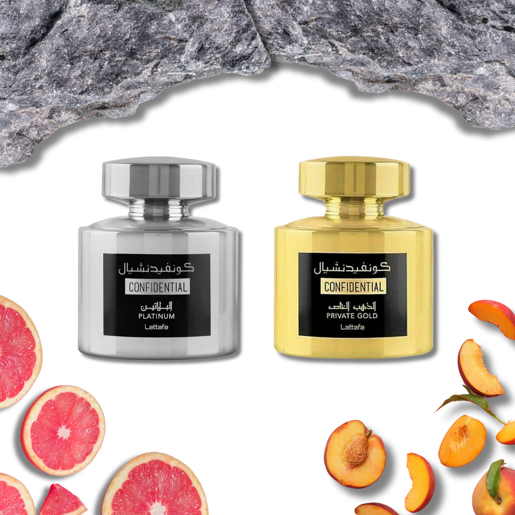 Lattafa Confidental Collection – Platinum & Private Gold Bundle