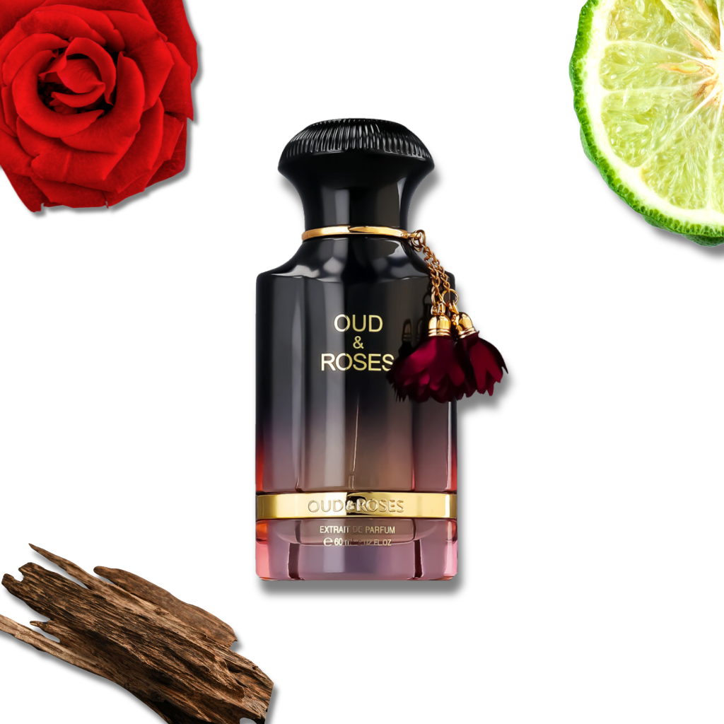 Ahmed Al Maghribi Oud & Roses – Eau de Parfum (60ml)